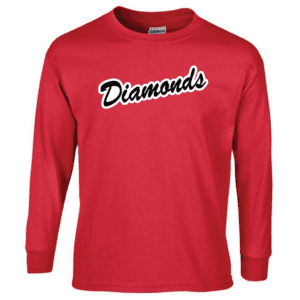 G240 Gildan Ultra Cotton Long Sleeve T-Shirt - Red